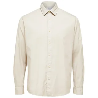 SELETED HOMME Herren Slhregpastel-linen Shirt Ls W Noos Hemd, Pure Cashmere, S EU