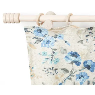 Gardinenstange SN DECO GROUP "Pisa" Gr. 7, weiß (weiß antikfarben), L:280cm, Holzwerkstoff, Gardinenstangen, Gardinenstange, 28 mm, Holz, verschiedene Längen und Farben, Komplettset