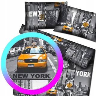 Designpremium New York Bettwäsche Baumwolle Grau 160x200 cm - Grau