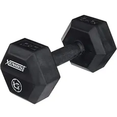 Xenios USA Hexagon Gummi-hanteln, XSORBDB10, 2 X 10 kg Schwarz,