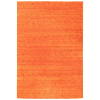 Morgenland »GABBEH FEIN Uni rechteckig, 18 mm Höhe, reine Schurwolle, uni, Wohnzimmer orange - 400 x 300 cm