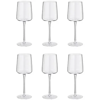 Butlers Wiessweingläser (6er Set) Serena 390 ml , Transparent , Glas , Gläser, Weingläser