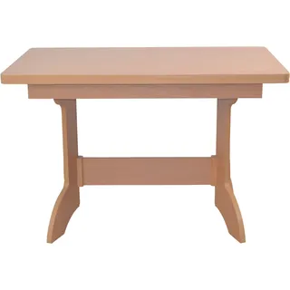 Esstisch, beige (buche, nachbildung, buche, nachbildung, buche, nachbildung), H:74cm T:70cm, HOFMANN LIVING AND MORE, Tische, Esstisch, ausziehbar