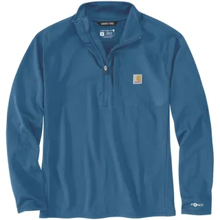 Carhartt Force Half-Zip, T-Shirt langarm - Blau - XXL