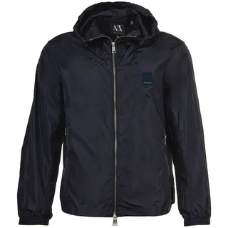 Giorgio Armani Armani Exchange Herrenjacke Blau Frühling/Sommer mit Kapuze, Größe M