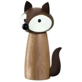 LEONARDO Gewürzmühle Fuchs Gewürzstreuer aus Holz, braun,