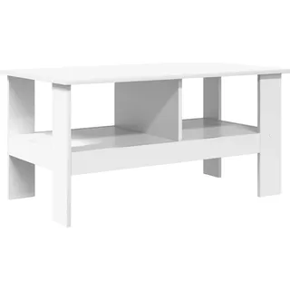 vidaXL Couchtisch Weiß 90 x 50 x 45 cm Holzwerkstoff - Weiß