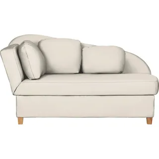 Novel Liege , Creme , Textil , Buche , Füllung: Vlies , 85x97x180 cm , Made in Eu , Liegefunktion, Armteil links , Wohnzimmer, Sofas & Couches, Schlafsofas, Polsterliegen