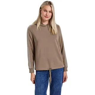 Street One Hoodie mit Gallonstreifen bark Brown 42