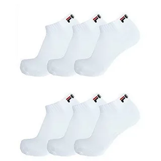 Fila UNISEX INVISIBLE PLAIN SOCKS 3er Pack Schwarz/Grau/Weiß 43-46