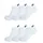 UNISEX INVISIBLE PLAIN SOCKS 3er Pack Schwarz/Grau/Weiß 43-46