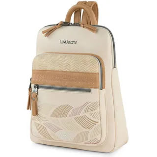 Lois - Cityrucksack Damen Klein Elegant Rucksack Damen Schwarz Alltag Modern, Kleiner Rucksack Damen für Büro Reise City Kollektion., Beig