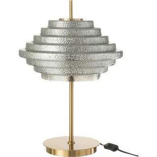 J-Line Tischlampe Led Gold Metall/Glas Rauchig - Gold