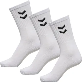 hummel Mädchen 3-pak grundlæggende sokker Socken, Weiß, 41-45