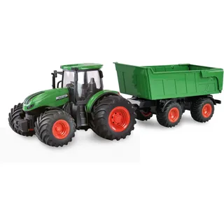 AMEWI RC-Landmaschine Traktor mit Kippanhänger 6CH RTR grün (22635)