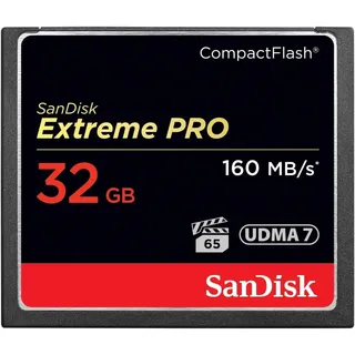 SanDisk Extreme PRO R160/W150 CompactFlash Card 32GB (SDCFXPS-032G-X46)