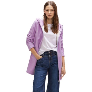 STREET ONE Damen A211897 Übergangsjacke Hoodie, Pure Lilac Melange, 36