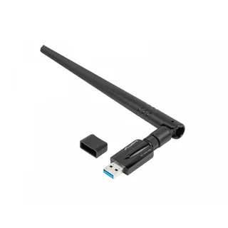 LANBERG NC-1200-WIE WLAN-Adapter USB 1200 Mbit/s Schwarz