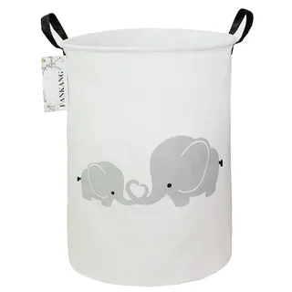 FANKANG Aufbewahrungskorb, Wäschekorb, Segeltuch, faltbar, mit wasserdichter PE-Beschichtung, große Aufbewahrungskörbe für Kinder, Jungen und Mädchen, Büro, Schlafzimmer, Kleidung, Spielzeug