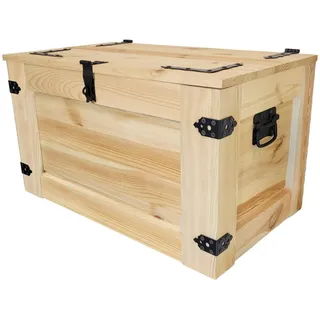 Rustikale Holzkiste auf Rädern 80 cm malen Sie es jede Farbe, die Sie mögen