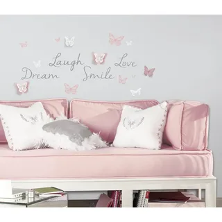RoomMates rmk3173scs Butterfly Dream Abziehen und Aufkleben Wand decalswith3d Ausschnitt Schmetterlinge,
