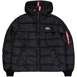 Alpha Industries Hooded Puffer Alpha FD schwarz L