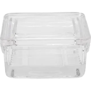 Färbegefäß aus Glas mit Deckel, Behälter für Tier- und Pflanzenproben, durchsichtiger Behälter für Laborexperimente, Fassungsvermögen: 10 Objektträger