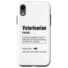 Hülle für iPhone XR Tierarzt Definition, Tierarzt, Tierarzt, Tierarzt Technik.