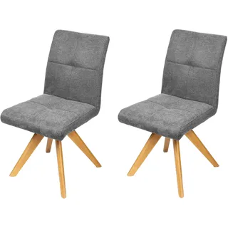 Home Affaire Drehstuhl Ida Polyester grau 2 Stück