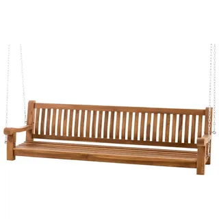 CLP Schaukelbank Joyce Teakholz wetterfest teak Größe 200 cm - Braun