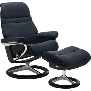 Stressless Stressless® Relaxsessel »Sunrise«, mit Signature Base, Größe S, Gestell Schwarz blau