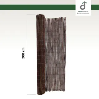 Natürliche Weidenmatte TANA Rollzaun, Weidenzaun, Sichtschutz, Gartenzaun