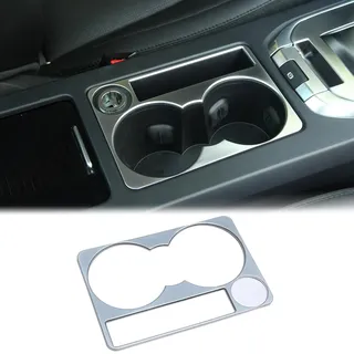 BEINSTOCK für Discovery Sport Mittelkonsole Getränkehalter Abdeckung Trim Autozubehör Linkslenker (Silber)