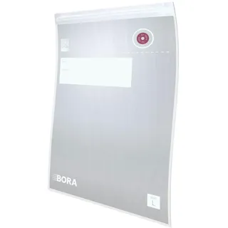 BORA Vakuumierbeutel 26 cm x 39 cm, 2,1 Liter, Vakuumbeutel, 15 Stück, für BORA QVAC Vakuumiergerät, Wiederverwendbar, Mehrwegbeutel, Lebensmittelaufbewahrung, Sous-Vide-Garen, Transparent