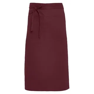 SG Accessories Bistro - Schürze "Rome", Tasche FK1677 (Einheitsgröße) (Burgunderrot) - Rot