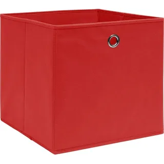 vidaXL Aufbewahrungsboxen 4 Stk. Rot 32x32x32 cm Stoff - Rot