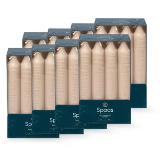 Spaas 64 Geruchlose Mini-Tischkerzen, 21/150mm, 5 Stunden, Beige