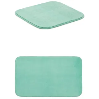Gözze Badteppich Rio Premium 2er Set, 50x45 cm + 50x70 cm, Farbe: Mint