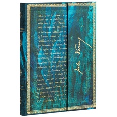 Paperblanks - Verne, Twenty Thousand Leagues - Embellished Manuscripts Collection - Midi - Lined - Wrap Closure - 120 Gsm
