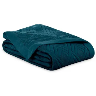 AmeliaHome Ophelia Bettüberwurf 200 x 220 cm Blau/Lila