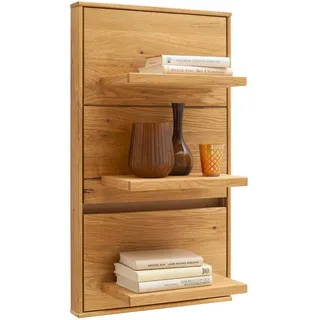 Mid.you Wandboard , Wildeiche , Holz, Holzwerkstoff , Wildeiche , furniert, massiv , 48x85x25 cm , Made in Eu , Wohnzimmer, Regale, Wandboards
