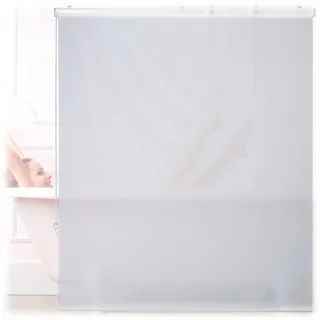 Relaxdays Duschrollo 140 x 240 cm weiß