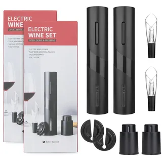 mafiti MD700 Elektrischer Weinflaschenöffner, tragbar, ideal für Familientreffen, Bars und Geschenke (2er-Pack)
