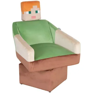 Minecraft LOUNGESESSEL Grün, Multicolor - 69x96x75 cm