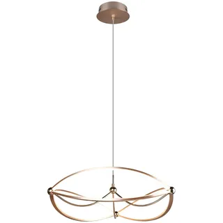 Trio Charivari 1-flg. Ø 62 cm geschwungen Messing matt