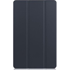 MU Classic Dreifach faltbare Leder Hülle (Galaxy Tab A7 10.4 (2020)), Tablet Hülle, Blau