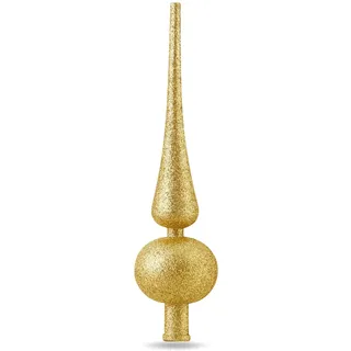 Spitze Gold Christbaumspitze Baumspitze Spitze Aufstecker für Tannenbaum Tannenbaumspitze Weihnachtsbaum Weihnachten (Spitze-Gold)