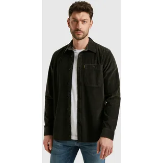 PME LEGEND Langarmhemd, aus softem Cord, mit Knopfleiste