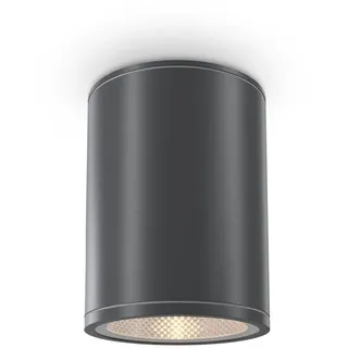 Licht-Erlebnisse LED Deckenspot außen IP65 3000 k D: 9 cm Graphit Modern