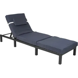 MCW Sonnenliege 198 x 60 x 71 cm Anthrazit/Grau